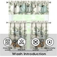 thumbnail image 6 of Fall Thanksgiving Pumpkin Kitchen Curtains Valances and Tiers 3 Piece Set,Eucalyptus Buffalo Plaid Rod Pocket Kitchen Curtain over Sink Window,Farmhouse Cafe Curtains for Autumn Decor 36 Inch (Blue), 6 of 6