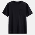 thumbnail image 1 of pstuiky Camisas casuales de manga corta para hombre, Suéter casual de manga corta con cuello redondo y diseño liso cómodo para hombre ropa de hombre xl, 1 of 3