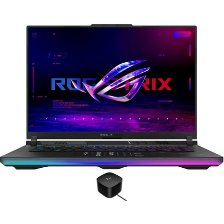 ASUS ROG Strix SCAR 16 G634 Gaming/Entertainment Laptop (Intel i9-13980HX 24-Core, 16.0in 240Hz Wide QXGA (2560x1600), NVIDIA GeForce RTX 4090, Win 10 Pro) with 120W G4 Dock