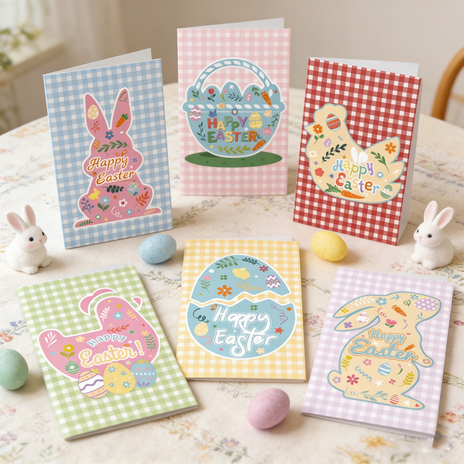 Mother's Day Card Mother's Day Gifts Easter Eggs Bunnies Chicks Greeting Cards Envelopes Stickers Holiday Greeting Card Set