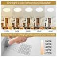 thumbnail image 3 of 6PK 12 Inch Dimmable LED Flush Mount Ceiling Light, 2700K-6500K Adjustable,24W 2880LM Modern Ultra Thin Flat Round Fixtures for Low Ceiling Bedroom Kitchen Hallway Basement Closet,White, 3 of 7