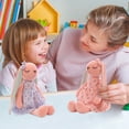 thumbnail image 2 of Bunny Stuffed Doll Soft & Cuddly Plush Animal Toy, Cute Rabbit Stuffed Animal, Great Spring Easter Gift for Kids of All Ages 55cm (Blue), 2 of 5