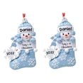 thumbnail image 2 of 2 adornos colgantes para de Navidad de muñeco de nieve, carteles colgantes/decoración acrílica de Navidad/espejo retrovisor para coche, colgante Azul Macarena Colgante colgante, 2 of 8
