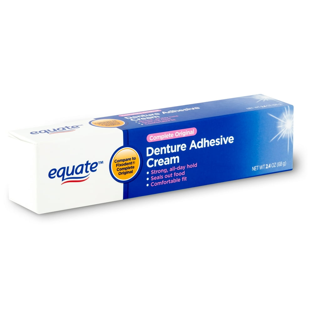 Equate Complete Original Denture Adhesive Cream, 2.4 oz