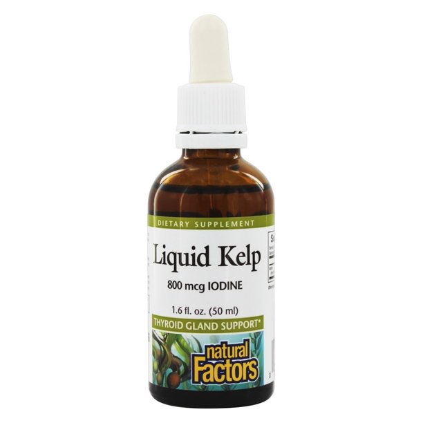 Natural Factors Liquid Kelp 800 mcg 1.6 fl oz Liquid