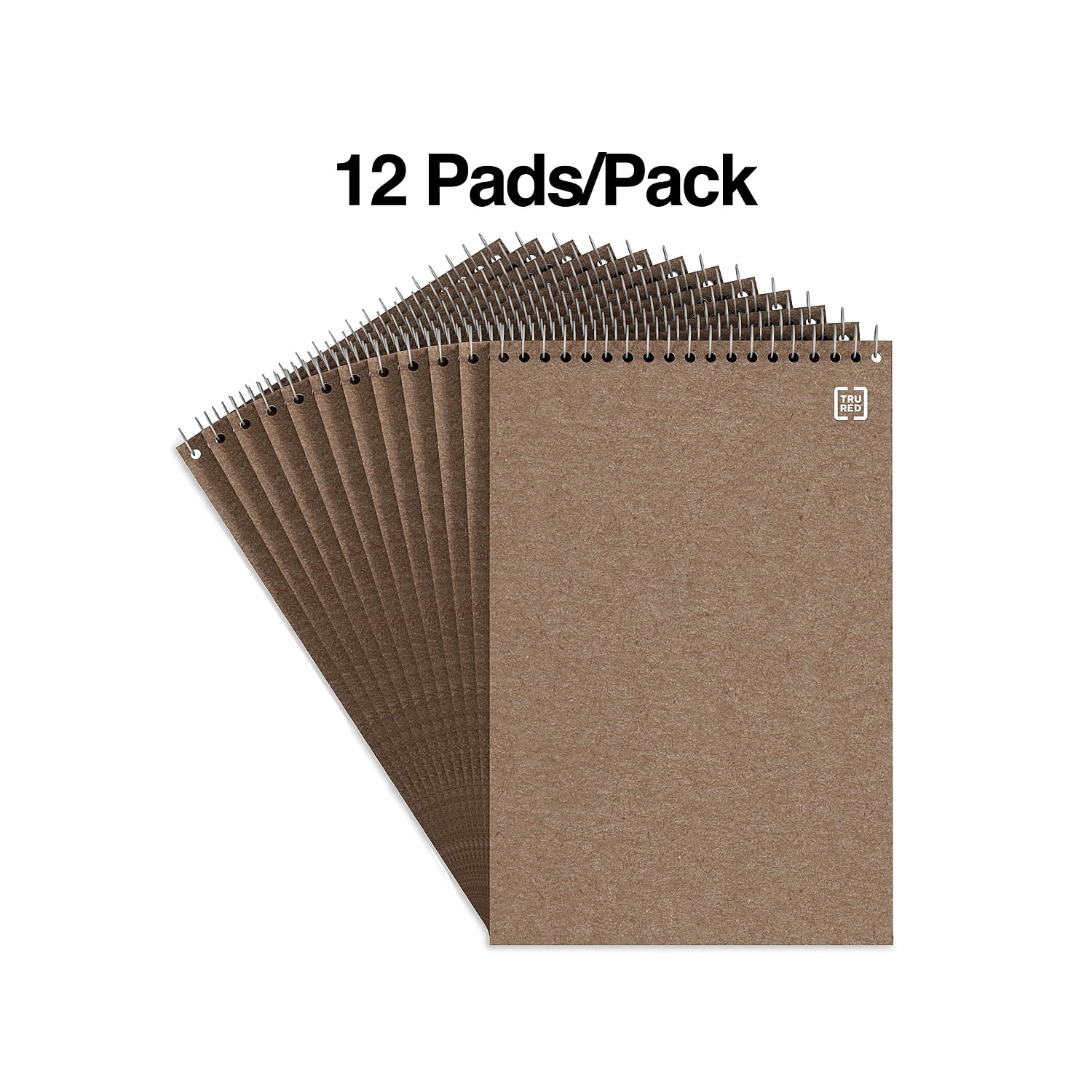 Staples Recycled Steno Pads 6" x 9" Gregg Ruled White 80 Sh./Pad 12 Pds/PK 685016