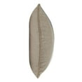 thumbnail image 3 of Benjara 22 x 22 Throw Pillow, Modern, Genuine Leather, Pieced Fabric, Blue, Gray, 3 of 5