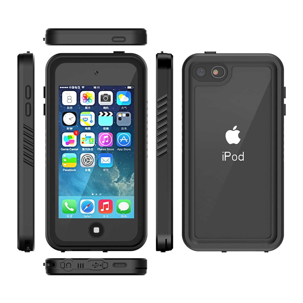 360 Full Body Waterproof Drop Proof Case Cover For Ipod Touch 7