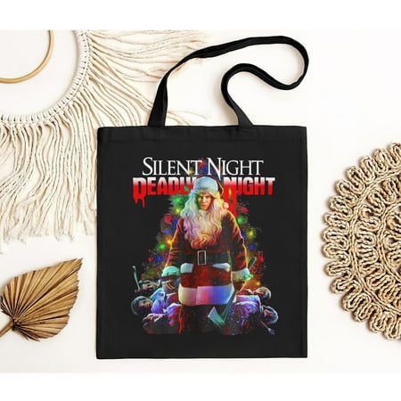 vintage Silent Night Deadly Night Horror Christmas Movie Poster Classic Tote Bag-TH8069