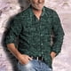 thumbnail image 1 of Camisa de hombre a cuadros azul gris café informal para exteriores calle manga larga solapa diseño de diseñador nueva oferta primavera verano, 1 of 6