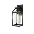 thumbnail image 3 of Elegant Lighting Zora 14 inch Outdoor Wall sconce in Black, 3 of 8
