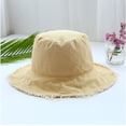 thumbnail image 3 of CoCopeaunts Spring Summer Bucket Hat Frayed Wide Brim Sun Cap Adult Sunscreen Basin Cap for Women Casual Sport Men Fisherman Hat, 3 of 8