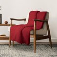thumbnail image 1 of Flannel Throw Merlot, 1 of 3