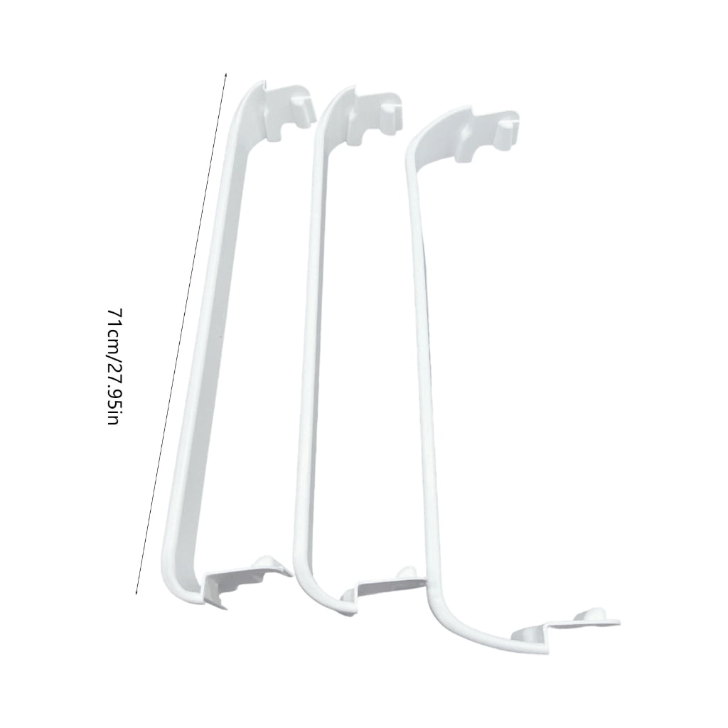 White Refrigerator Shelf Mount for Top/Bottom Storage ABS Polystyrene Construction 24 3/4" Length 240534901 Replacement