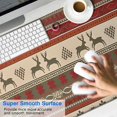 thumbnail image 2 of Long Mouse Pads for Desk,Red and Brown Christmas Pattern Desk Mats on Top Of Desks, Desk Mouse Pad Extra Large with 3mm Non-Slip Base and Stitched Edge for Gaming,Office,Work,Home 47.3x23.6in, 2 of 5