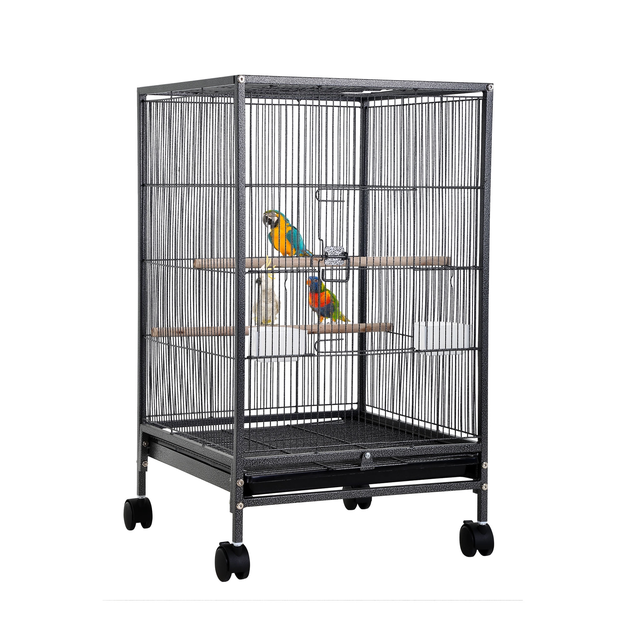 YRLLENSDAN Large Bird Cage for Parakeets, Heavy Duty 35 inch Height Bird Cages with Stand for Cocktails Parakeet Parrot Cage Birdcage for Parrots Conure Lovebird Cockatiel