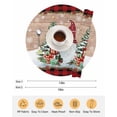 thumbnail image 6 of 13 Inch Round Placemats Set of 6, Red Plaid Christmas Non Slip Heat Insulation PP Table Mats, Gnomes Snowflake Xmas Tree Gifts Washable Place Mats for Kitchen Dining Party Table Decor, 6 of 7