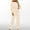 Beige, variant on Back to School Supplies women shorts jumpsuit Fall/Winter Solid Color Long Sleeved Crewneck Jumpsuit With Belt Jumpsuit Pans