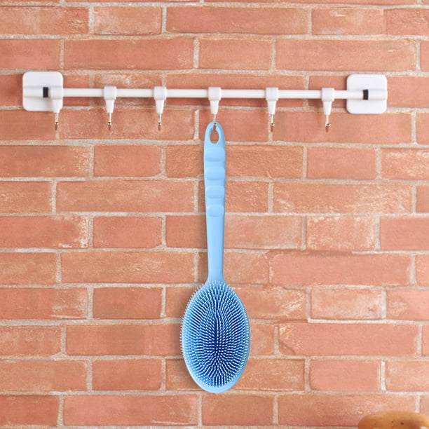 Limpieza Hogar Multifuncional Largo Limpieza De Silicona Ducha Cepillo Cocina Cepillo Azul