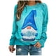 thumbnail image 2 of Pntutb - Camiseta holgada con estampado de moda para mujer, blusa de manga larga, cuello redondo, tops casuales Pntutb Pntutb-1561, 2 of 5