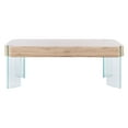 thumbnail image 4 of SAFAVIEH Katelyn Rect. Contemporary Glass Leg Coffee Table, Natural, 4 of 11
