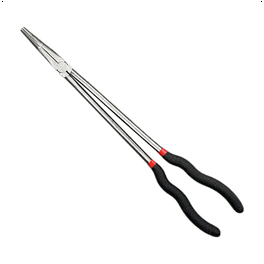 5Pcs Extra Long Needle Nose Pliers Set, 11" Long Reach Straight,45/90