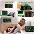 thumbnail image 2 of Reloj Digital de Pared con Activaci&oacute;n por Voz, Reloj Digital con Pantalla LED, con Ajuste de Brillo,Fecha,Temperatura,DST y Funci&oacute;n de Alarma, Adecuado para Cocina,Sala de Estar,, 2 of 7