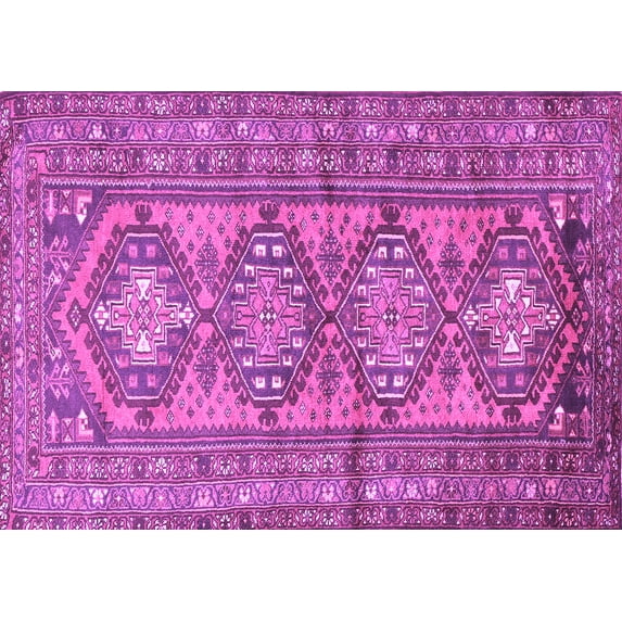 Ahgly Company Indoor Rectangle Persian Purple Traditional Area Rugs, 2' x 3'