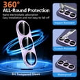 thumbnail image 4 of CASEFIV for Samsung Galaxy S26 Camera Lens Protector Tempered Glass Camera Cover,9H Hardness Aluminum Metal Lens Film,Anti-Scratch Strong Stickiness Case Friendly,1 Pack Purple, 4 of 8