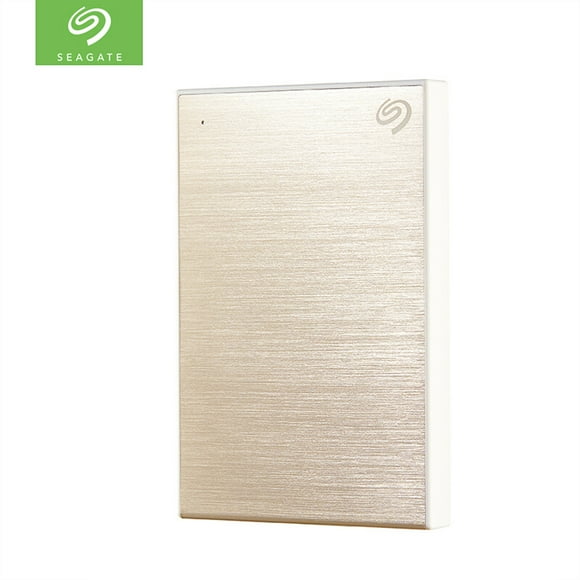 Seagate Seagate Slimline USB 3.0 Portable Hard Drive - 2TB, Compact Design, Auto Backup, Metal Finish, Gold (STHN2000400)