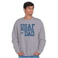 thumbnail image 3 of US Air Force USAF Dad Military Father Men's Crewneck Sweatshirt Brisco Brands L, 3 of 6