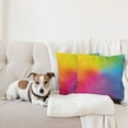 thumbnail image 4 of Ambesonne Rainbow Throw Pillow Cover 2 Pack, Vibrant Radiant Colors, 24", Multicolor, 4 of 7