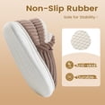 thumbnail image 4 of Fadezar Womens Fuzzy Slippers Memory Foam Warm House Shoes for Women and Men, 4 of 6