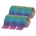 thumbnail image 1 of Uxcell 6 piezas de cinta de strass autoadhesiva para manualidades de bricolaje, arcoíris, 1 of 5