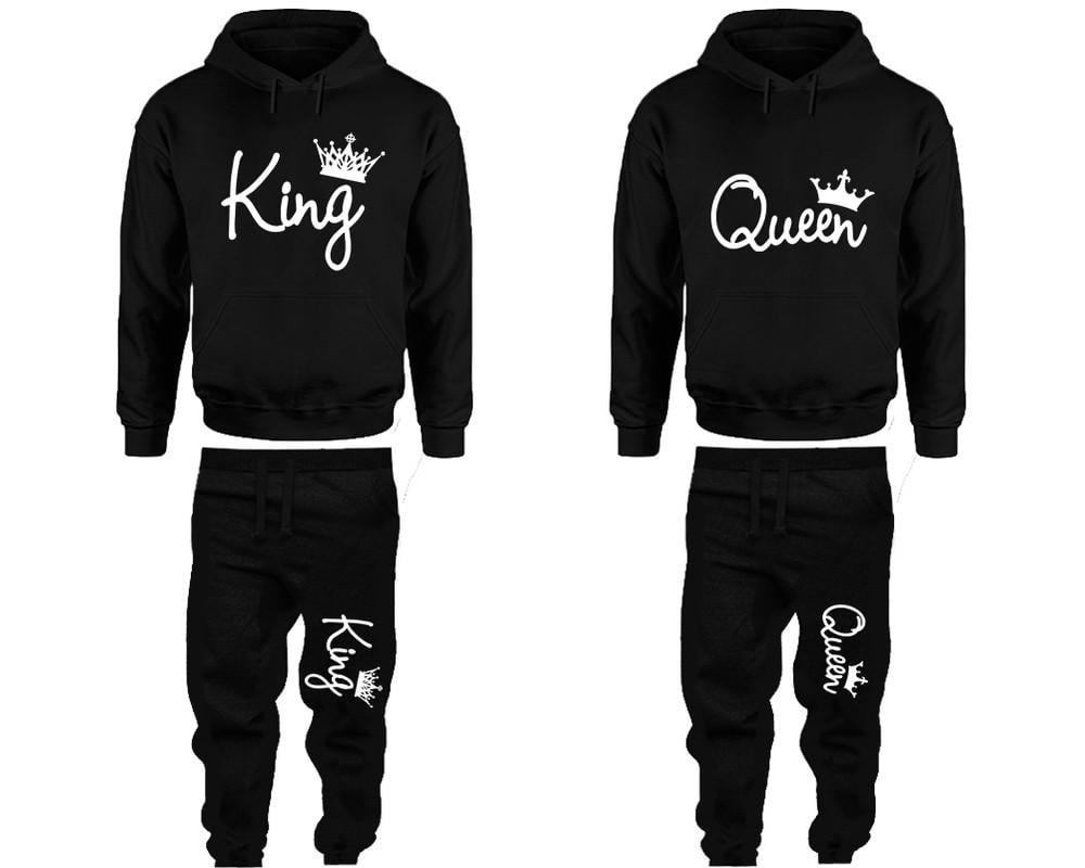 King and Queen Hoodies Couple design Together/Since Married/Since Sold Separately 