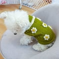 thumbnail image 6 of Small Pet Dog Sweater Winter Coat Dog Flowers Sweater Clothes Puppy Cat Doggie Chihuahuas Sweater Warm Fleece Winter Coats for Small Dogs, 6 of 9