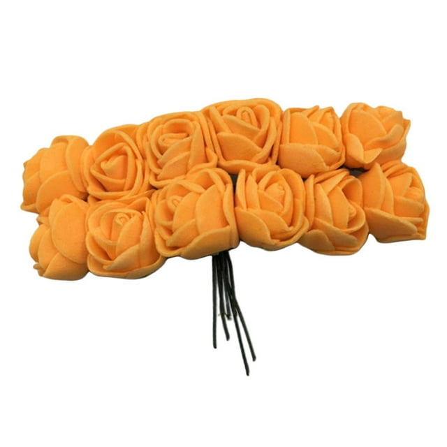 Cabezas s Simudas sanales Accesorios de fotografía Arreglo de Lugado de para Limpiado naranja Colco Espuma artificial flores rosas