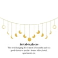 thumbnail image 3 of Moyic Decoración colgante de fase lunar de Metal para sala de estar y dormitorio, decoración de pared de Hotel y oficina, guirnalda decorativa de Kits de decoración para fiestas Oro Moyic HA067040-01B, 3 of 6