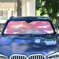 thumbnail image 4 of ALAZA Magic Beautiful Butterfly Windshield Sun Shade Car Foldable Visor Block UV Rays Protector 55"x27.6", 4 of 8