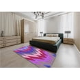 thumbnail image 4 of Ahgly Company Indoor Rectangle Patterned Medium Violet Red Pink Area Rugs, 4' x 6', 4 of 6