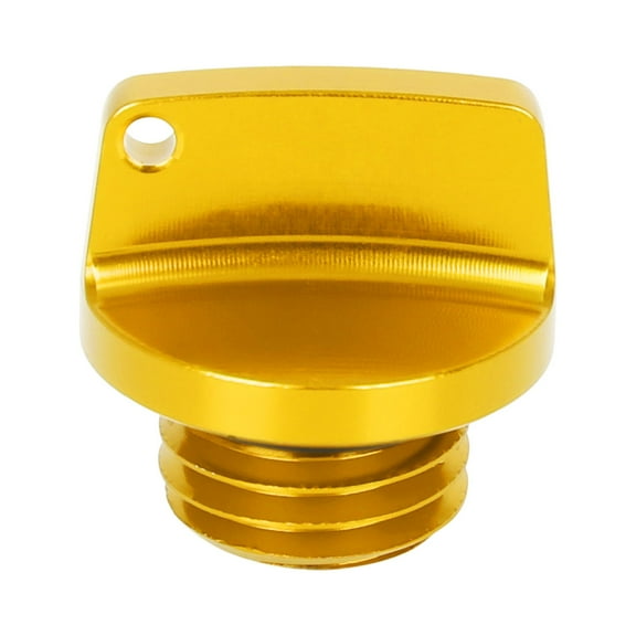 Unique Bargains Universal Motorcycle Engine Oil Filler Crankcase Cap Screw Cover Plug Replacement Gold Tone