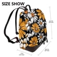 thumbnail image 2 of Disketp Yellow White Daisy Pattern Mochila de Cuero para Mujer, Bolso de Espalda Antirrobo con Estilo para Viaje, Trabajo y Uso Diario, 2 of 4