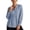 *Blue, variant on ClodeEU Women's Henley Pleated Front Long Sleeve Blouse,Casual Loose Flowy Shirt Top Black,Women's Plus L