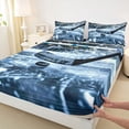 thumbnail image 3 of Homewish Ice Hockey Print Boy Full Size Sheets 4-Piece,Ball Game Breathable Bed Sheets,Sport Gamer Lightweight Sheet Sets,Breathable Home Decor, 3 of 7