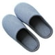 thumbnail image 4 of EeaseMX Pantuflas de invierno a rayas azules para interior de casa, de algodón, para hombre (talla 44-45), 4 of 7
