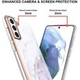 thumbnail image 4 of Compatible with Samsung Galaxy S21 FE Case, Galaxy S21 FE Case Ultra Slim Marble Luxury Glossy Rubber Durable Shockproof Protective Phone Case for Samsung Galaxy S21 FE Marble White YBT, 4 of 10