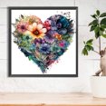 thumbnail image 3 of Diamante pintura 5D DIY taladro redondo completo amor flor Kit decoración del hogar JShteea El nuevo, 3 of 9