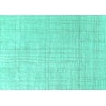 thumbnail image 1 of Ahgly Company Machine Washable Indoor Rectangle Solid Turquoise Blue Modern Area Rugs, 8' x 12', 1 of 4