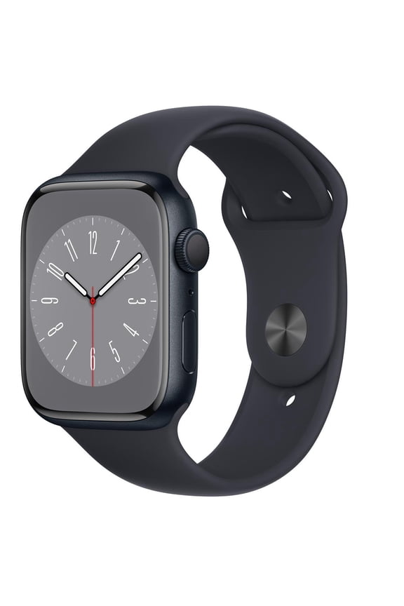 Restored Apple Watch Series 8 (GPS, 45mm) - Midnight Aluminum Case - Midnight Sport Band (Refurbished)