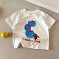 thumbnail image 2 of YEPGAR Toddler Boy Summer Graphic Short Sleeve T Shirts Casual Comfortable Baby Tee (White, 18-24 Months), 2 of 6
